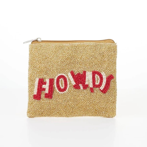 Howdy western seed bead coin - howdy,