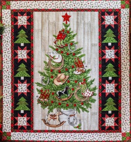 New howdy christmas quilt kit - new,